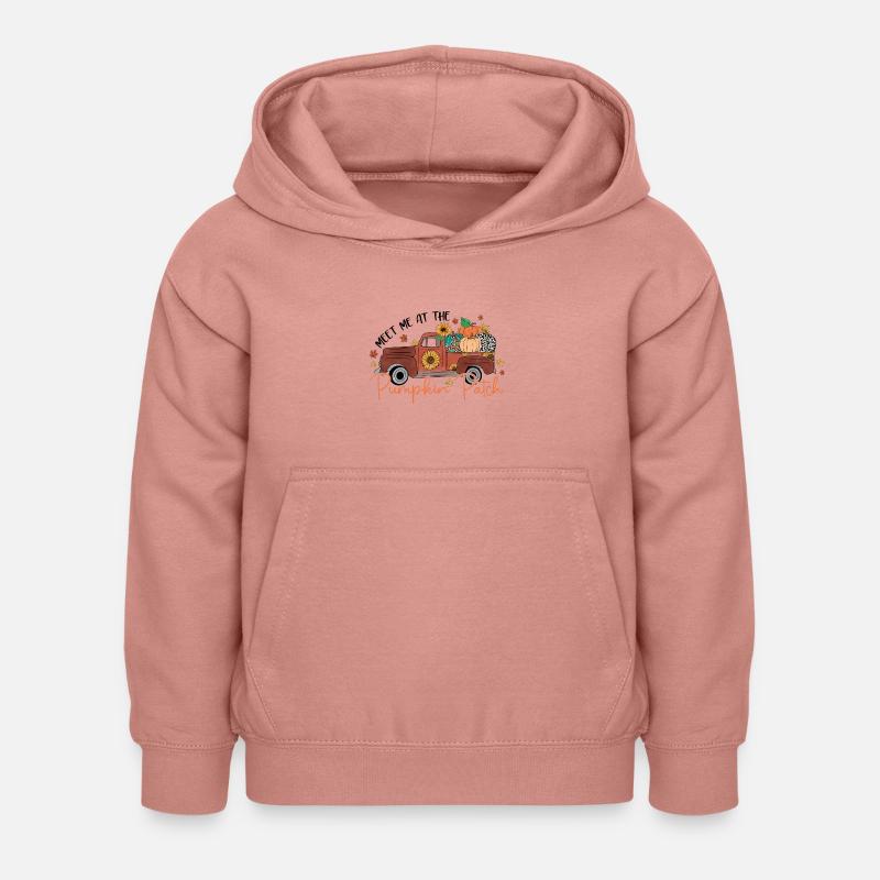 Rencontrez-moi à Pumpkin Patch - Sweat à capuche Enfant - rose poudré