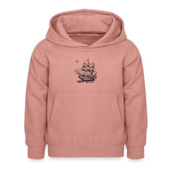 Der Segler - Kinder Hoodie - Altrosa - Vorne - AI Model Kid Female (0cm)