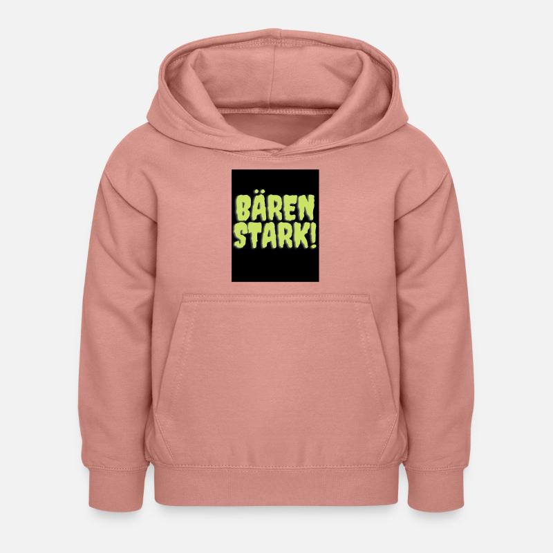 Bären stark - Kinder Hoodie - Altrosa
