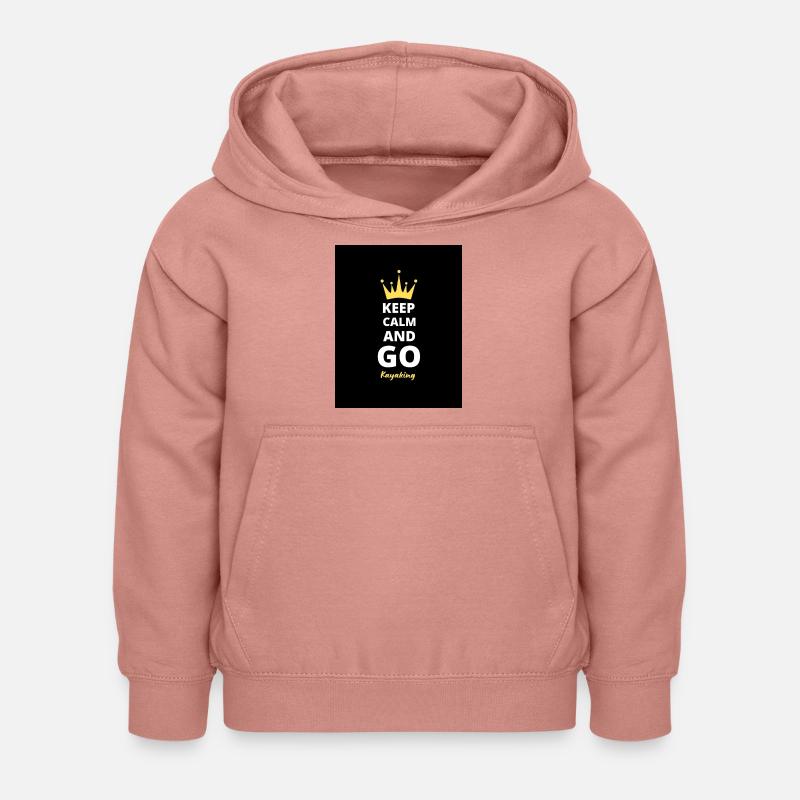 Keep Calm And Go Kayaking T-Shirt - Sweat à capuche Enfant - rose poudré
