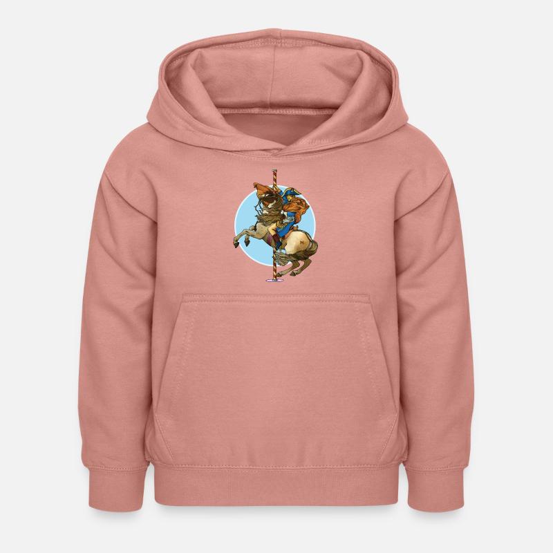 NAPOLÉON - Sweat à capuche Enfant - rose poudré