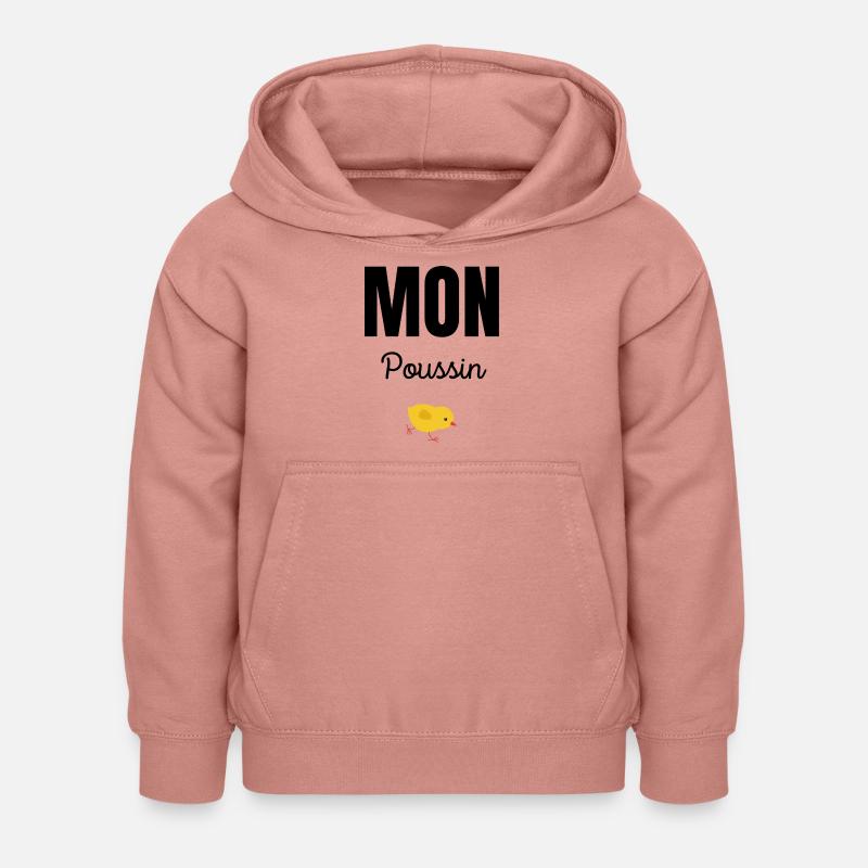 mon poussin - Sweat à capuche Enfant - rose poudré