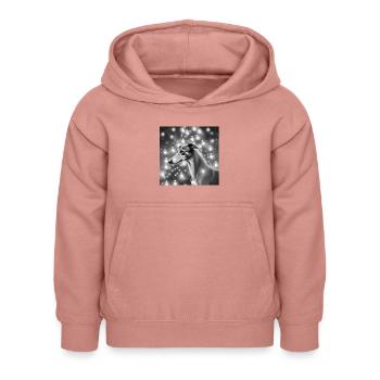 Not everything is black and white - Kids Hoodie - dusky rose - Front - AI Model Kid Female (0cm)