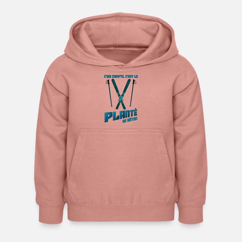 PLANTÉ - Sweat à capuche Enfant - rose poudré