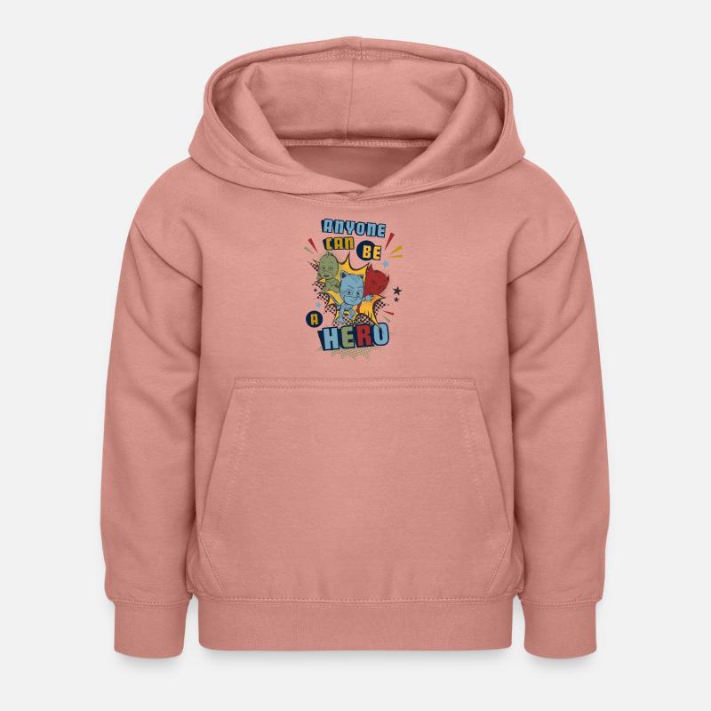 PJ Maschere Chiunque può essere eroe - Felpa con cappuccio per bambini - rosa antico