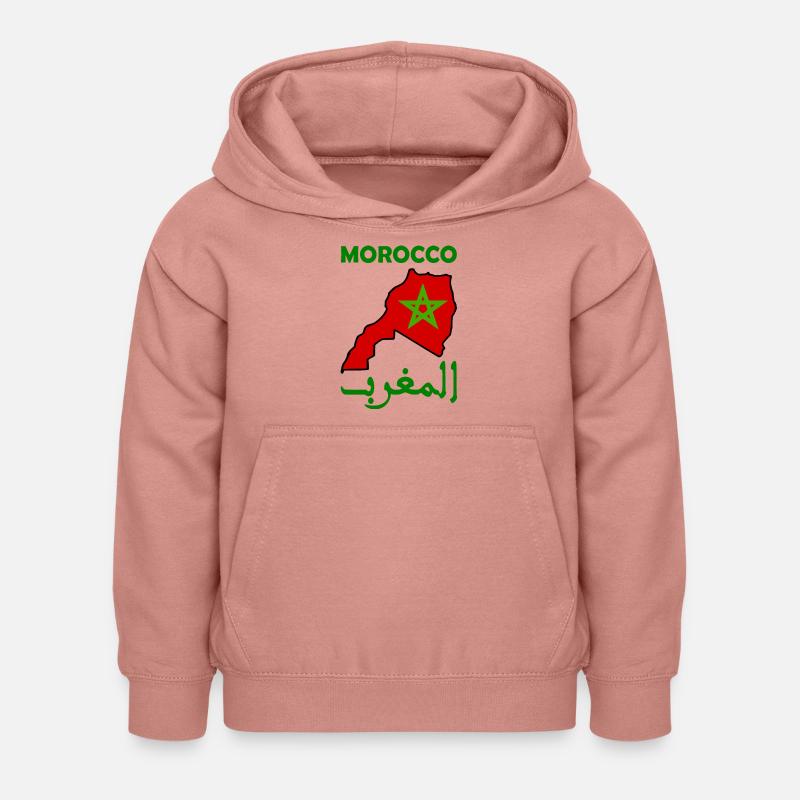Maroc - Sweat à capuche Enfant - rose poudré