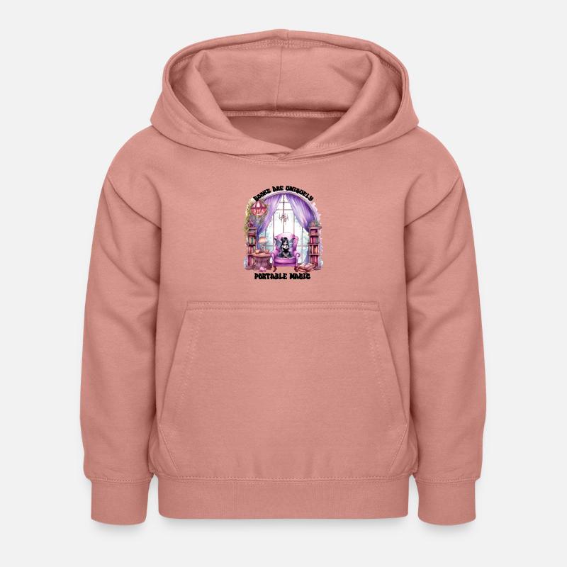 Portablemagic - Sweat à capuche Enfant - rose poudré