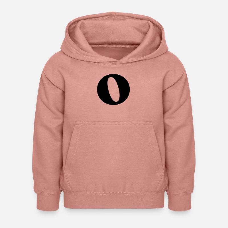 Buchstabe o - Kinder Hoodie - Altrosa