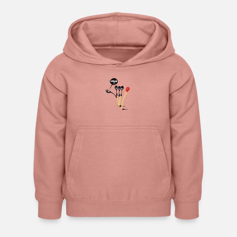 Virgin Match by feniks grafix - Sweat à capuche Enfant - rose poudré