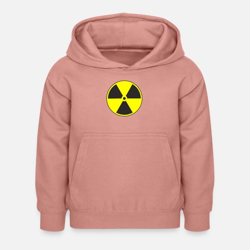 Radioactif - Sweat à capuche Enfant - rose poudré