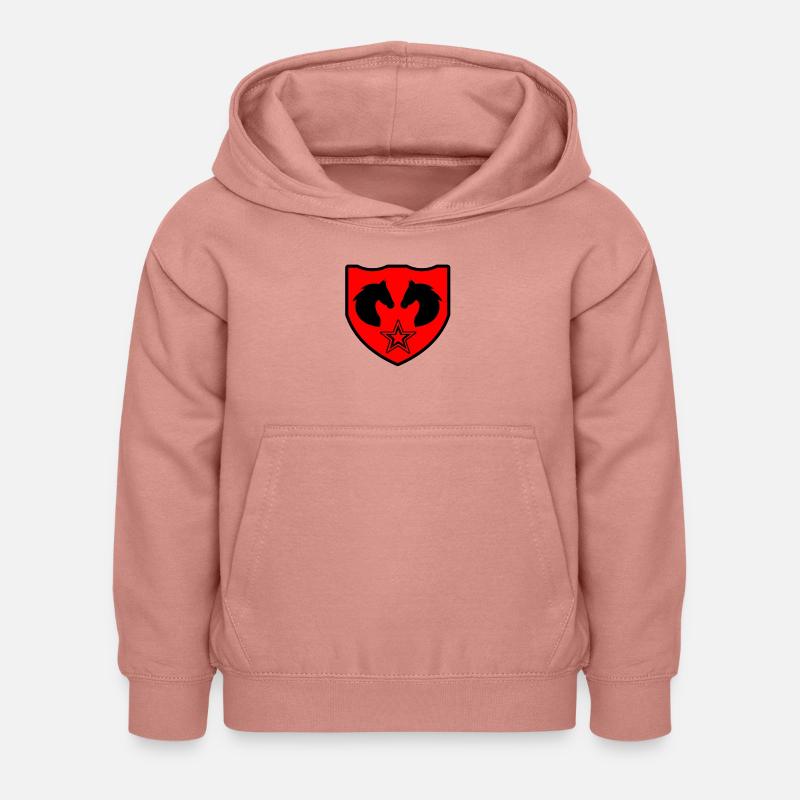 Cheval - Sweat à capuche Enfant - rose poudré
