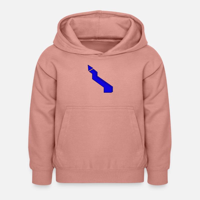 Blitz blau - Kinder Hoodie - Altrosa