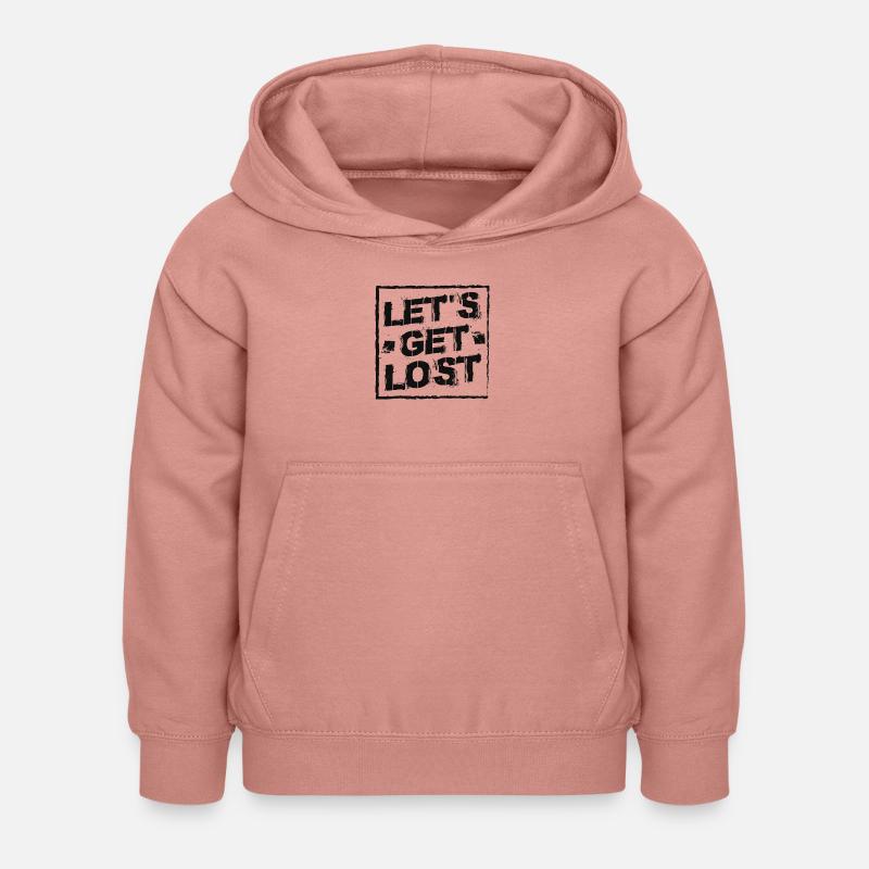Perdons - Sweat à capuche Enfant - rose poudré