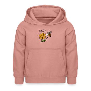 Rettet die Bienen - Kinder Hoodie - Altrosa - Vorne - AI Model Kid Female (0cm)