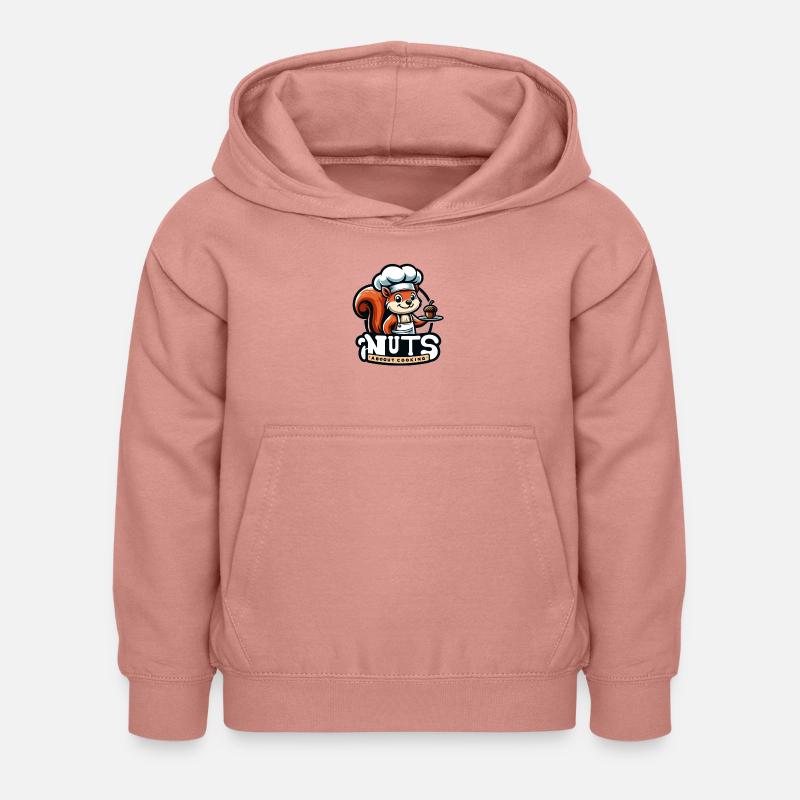 Noix de cuisine - Sweat à capuche Enfant - rose poudré