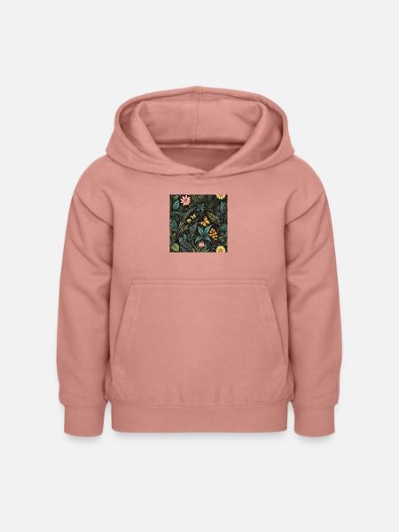 Schmetterlinge im Laub #butterfly #flowers - Kinder Hoodie - Altrosa