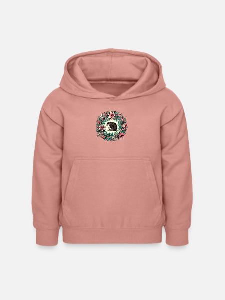 Igel - Kinder Hoodie - Altrosa