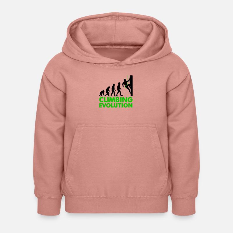 Wspinaczka Evolution Klettern - Dziecięca bluza z kapturem - brudny róż