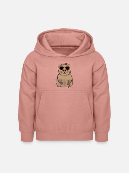 Capybara - Kinder Hoodie - Altrosa
