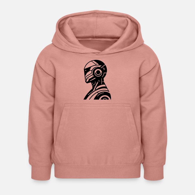 Robot - Sweat à capuche Enfant - rose poudré