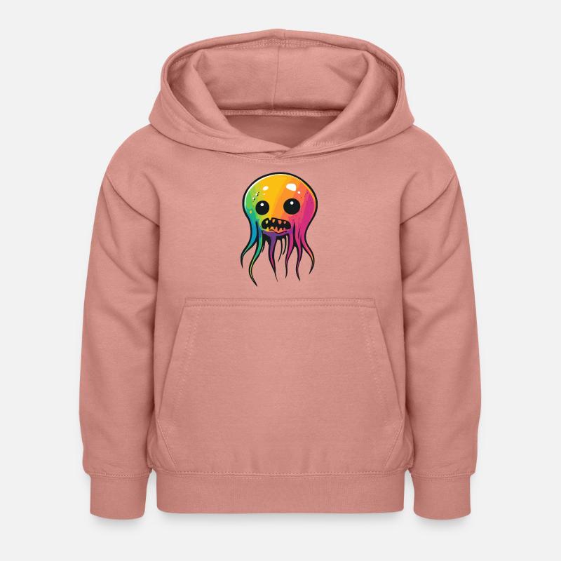 Qualle Halloween Tier - Luvtröja barn - gammalrosa