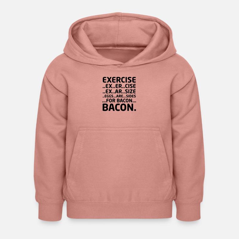 Bacon Logical Deduction - Kinder Hoodie - Altrosa