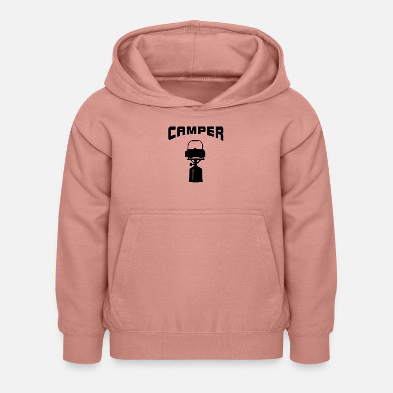 Cuisinière à gaz Camping Camping Tentes Camping Camping - Sweat à capuche Enfant - rose poudré
