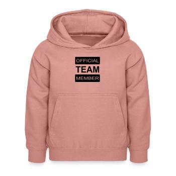 Team Mitglied - Kinder Hoodie - Altrosa - Vorne - AI Model Kid Female (0cm)