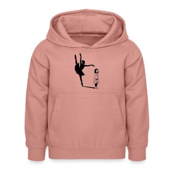 Ballett / Ballett-Tänzerin / Ballerina - Kinder Hoodie - Altrosa - Vorne - AI Model Kid Female (0cm)