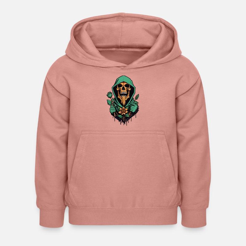 La mort dans le quartier - Sweat à capuche Enfant - rose poudré