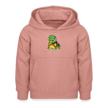 arc-en-ciel tortue lgbt tank animal lgbtqia - Sweat à capuche Enfant - rose poudré - Devant - AI Model Kid Female (0cm)
