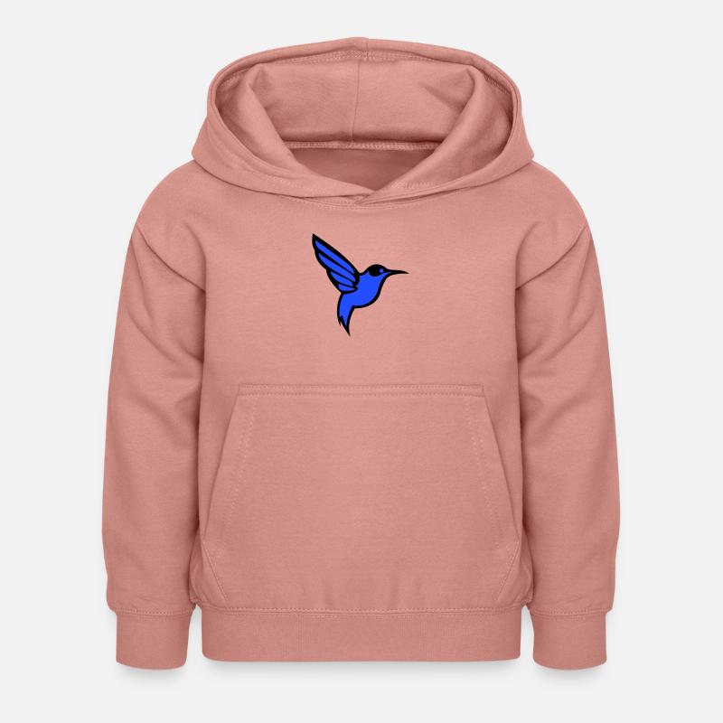 kolibri vogel - Kinder Hoodie - Altrosa