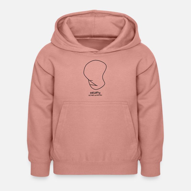 ILLUSTRATION DE DIGNITÉ - Sweat à capuche Enfant - rose poudré