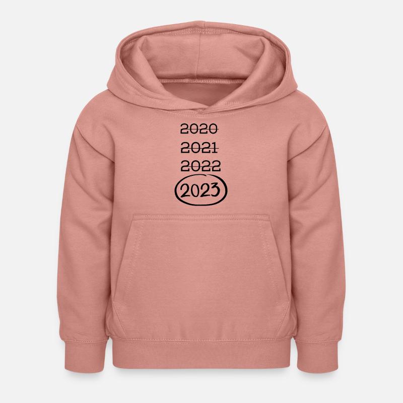 2023 - Sweat à capuche Enfant - rose poudré