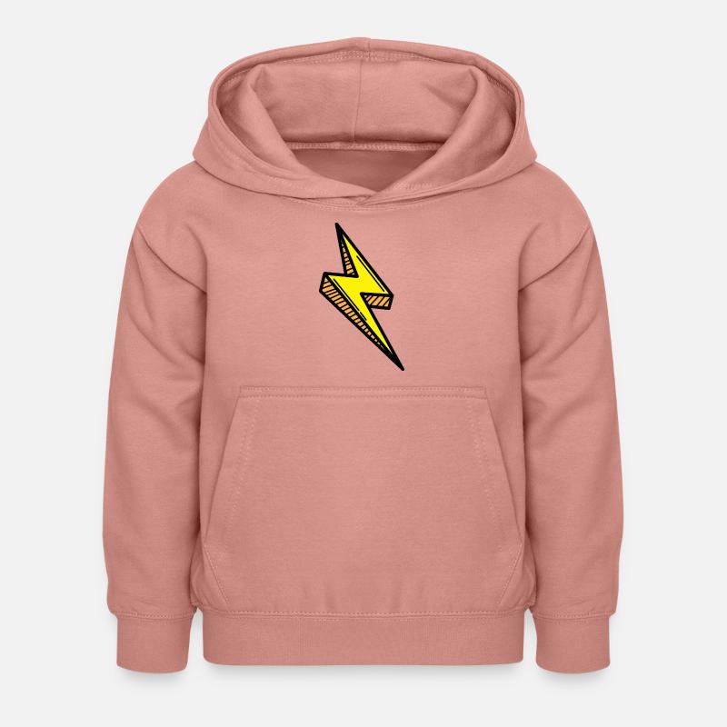 Blitz Comic Schnell - Kinder Hoodie - Altrosa