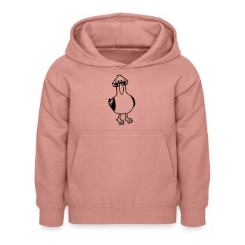 s’en occuper Seagull - Sweat à capuche Enfant - rose poudré - Devant - AI Model Kid Female (0cm)