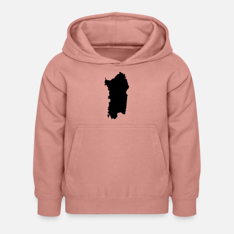 Sardaigne - Sweat à capuche Enfant - rose poudré