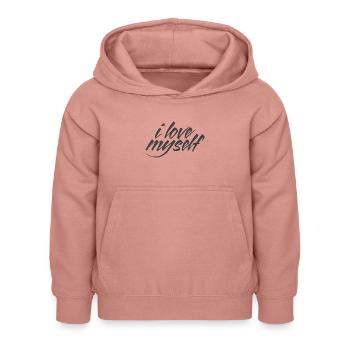 I love myself / self-confidence - Kids Hoodie - dusky rose - Front - AI Model Kid Female (0cm)
