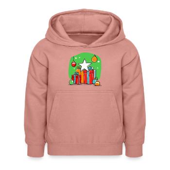 Weihnachtsgeschenke & Dekorationen - Kinder Hoodie - Altrosa - Vorne - AI Model Kid Female (0cm)