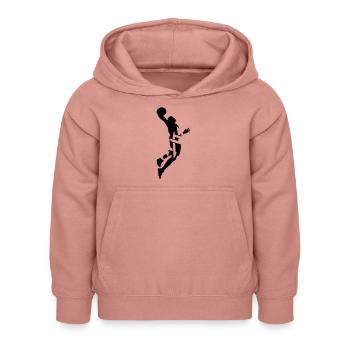 basketball - Sweat à capuche Enfant - rose poudré - Devant - AI Model Kid Female (0cm)