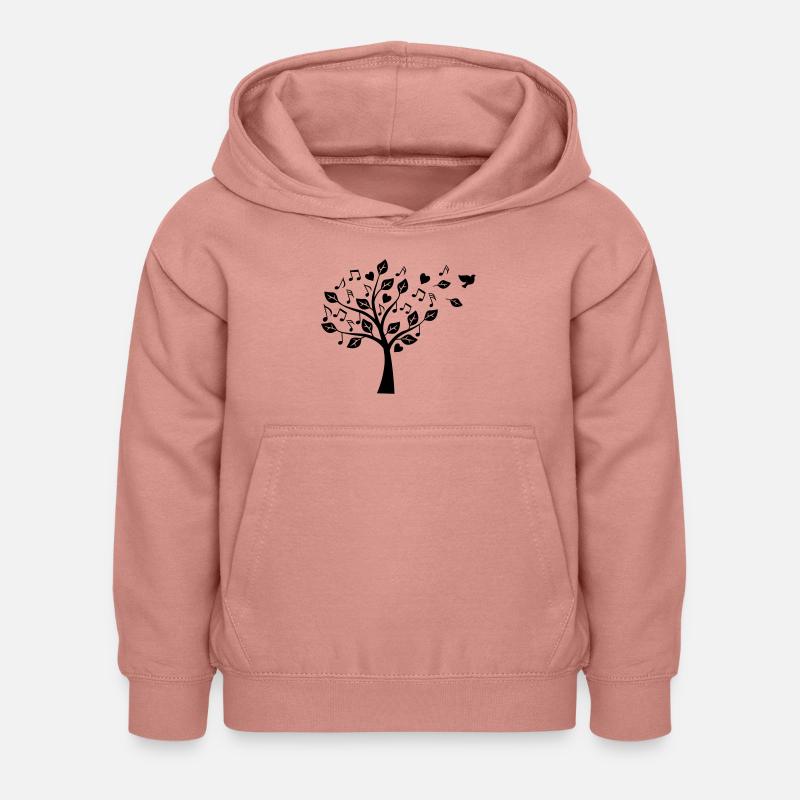 TREE - Sweat à capuche Enfant - rose poudré