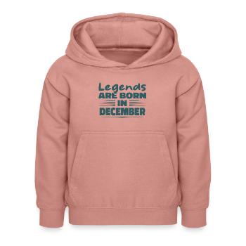 Les légendes naissent en décembre - Sweat à capuche Enfant - rose poudré - Devant - AI Model Kid Female (0cm)