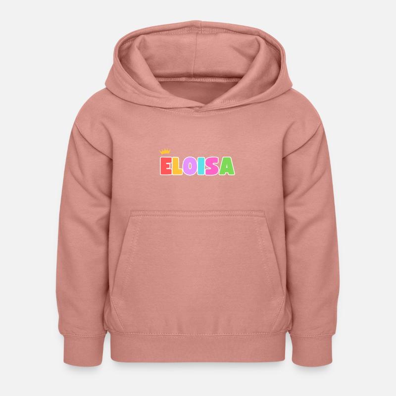 Eloisa! Personnalisable - Sweat à capuche Enfant - rose poudré