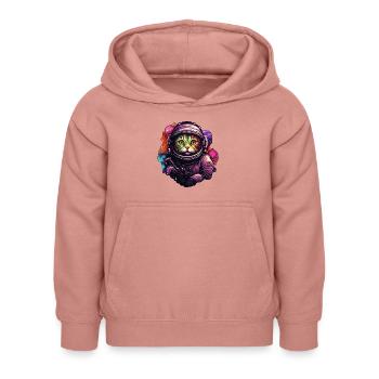 Astro Chat - Sweat à capuche Enfant - rose poudré - Devant - AI Model Kid Female (0cm)
