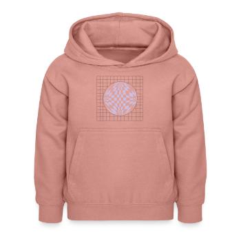 Boule 3D - Sweat à capuche Enfant - rose poudré - Devant - AI Model Kid Female (0cm)