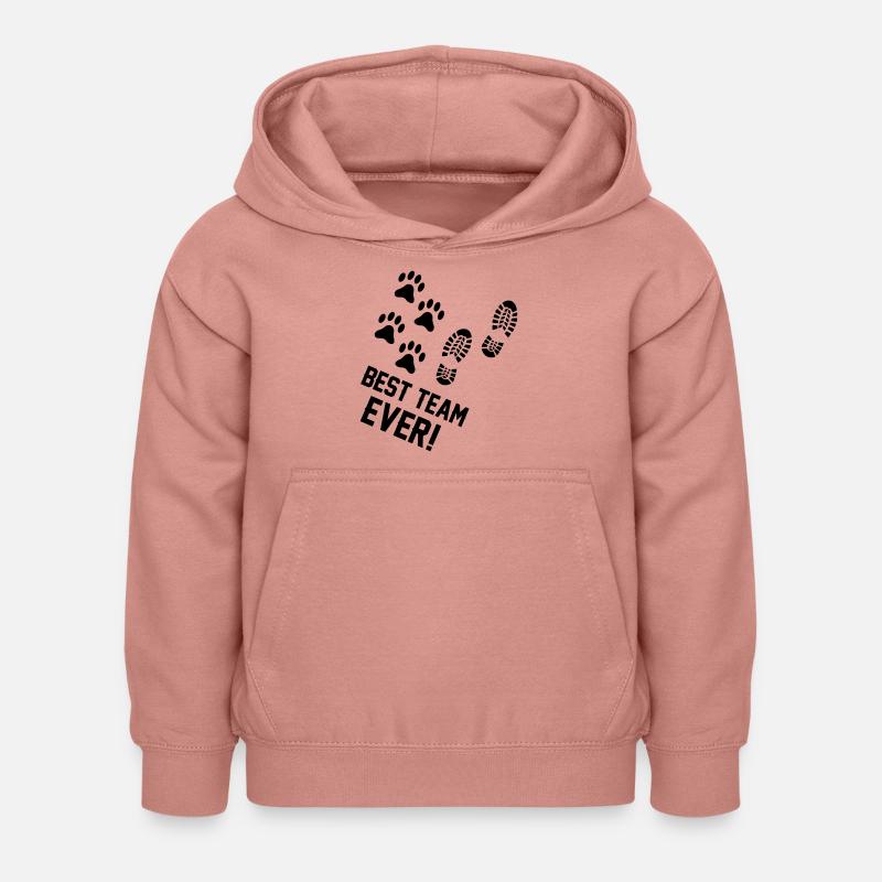best team ever - Kinder Hoodie - Altrosa
