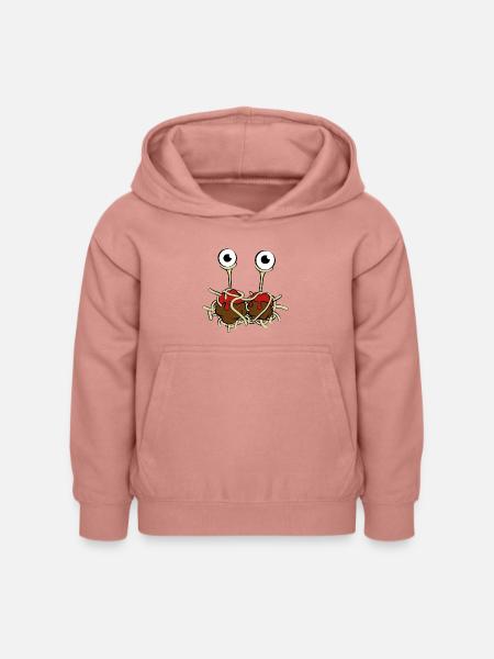 Flying Spaghetti Monster - Kinder Hoodie - Altrosa