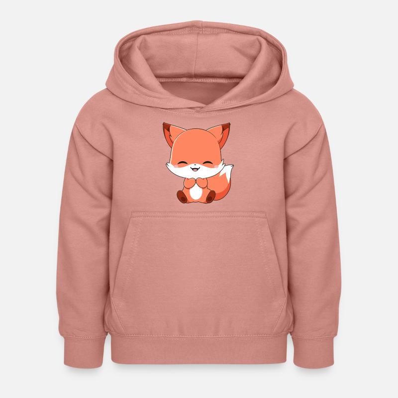 Super mignon Fox préféré - Sweat à capuche Enfant - rose poudré