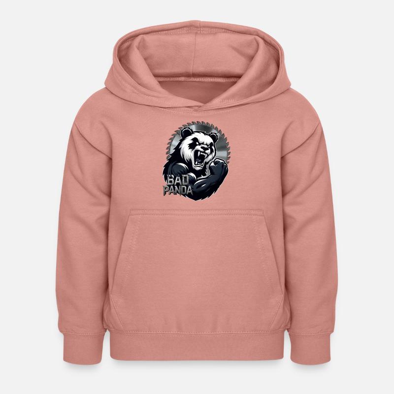 Méchant Panda Rampage - Sweat à capuche Enfant - rose poudré