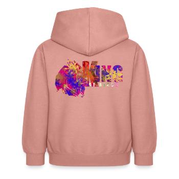 Intensiver König des Lebens - Kinder Hoodie - Altrosa - Hinten - AI Model Kid Female (0cm)